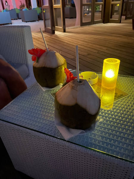 Frische Kokosnuss