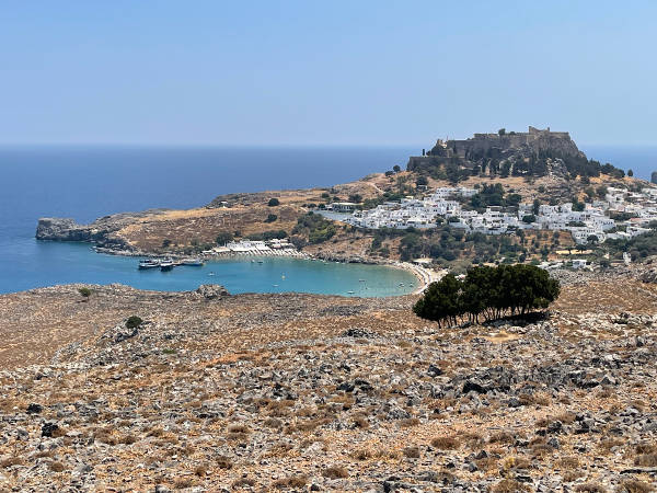 Blick auf Lindos